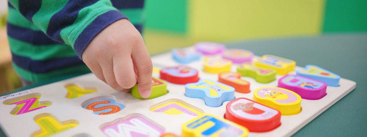 Child learning their ABC's